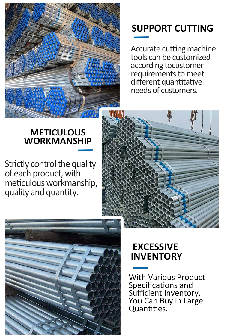 Best Selling 37mm Galvanized Round Steel Pipe Galvanized Pipe S275jr