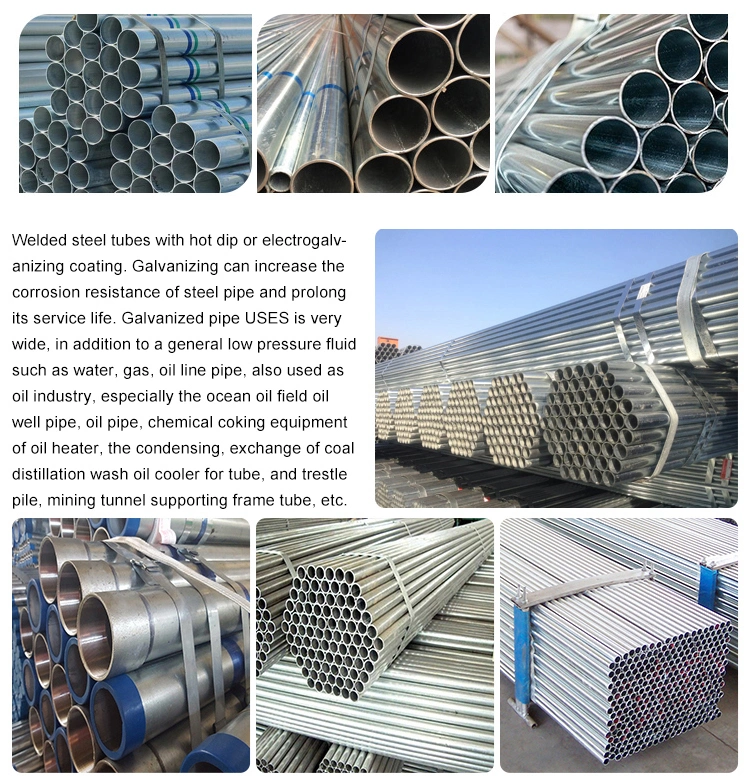 Best Selling 37mm Galvanized Round Steel Pipe Galvanized Pipe S275jr